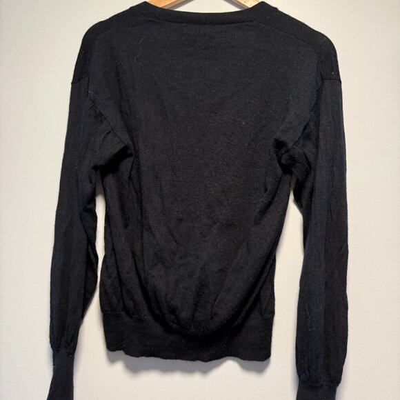 Gap Merino Wool Black Button Up Cardigan Small Tall - Picture 5 of 5